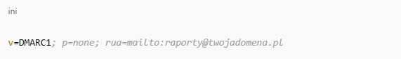 Dodawanie DMARC