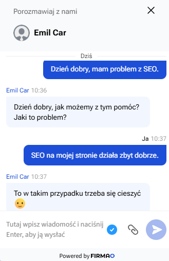 Chatbot na stronie Zdobywcy Sieci.