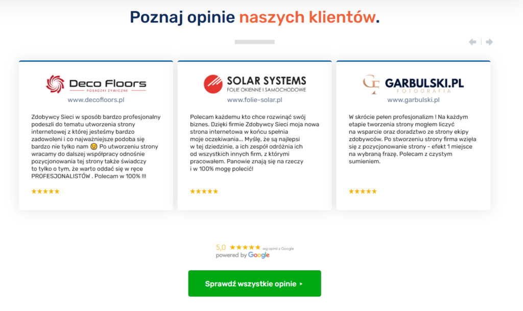 Opinie na temat zespołu Zdobywcy Sieci.