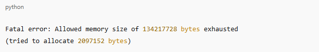 Jak sprawdzić i zmienić limit pamięci PHP WordPress? 2 python fatal error