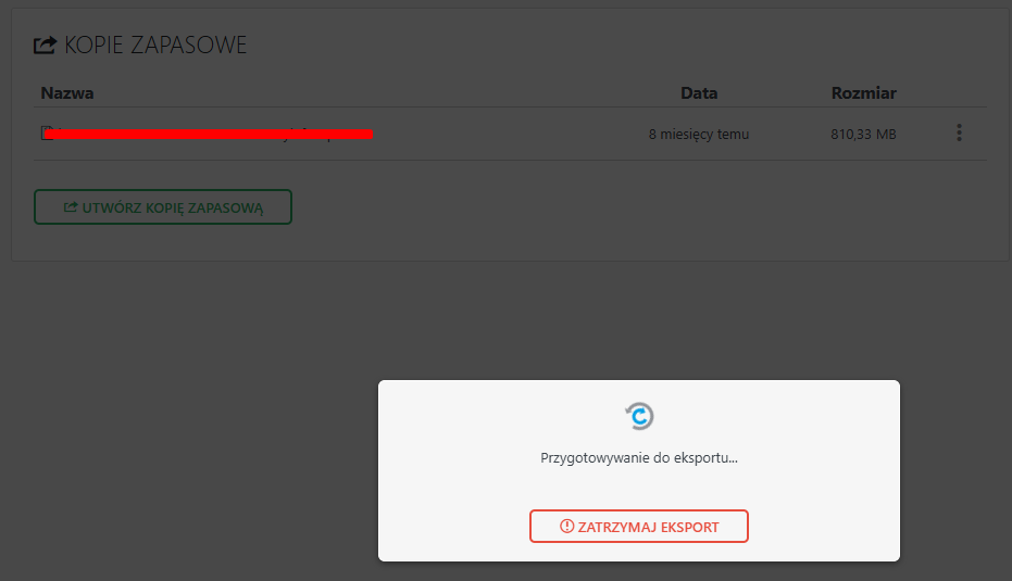 Tworzenie kopii zapasowej WordPress.