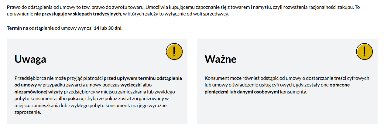 Jak założyć sklep internetowy na WordPress? Prosty poradnik 7 UOKiK – najważniejsze informacje dla e-commerce. Źródło: prawakonsumenta.uokik.gov.pl/prawo-odstapienia-od-umowy